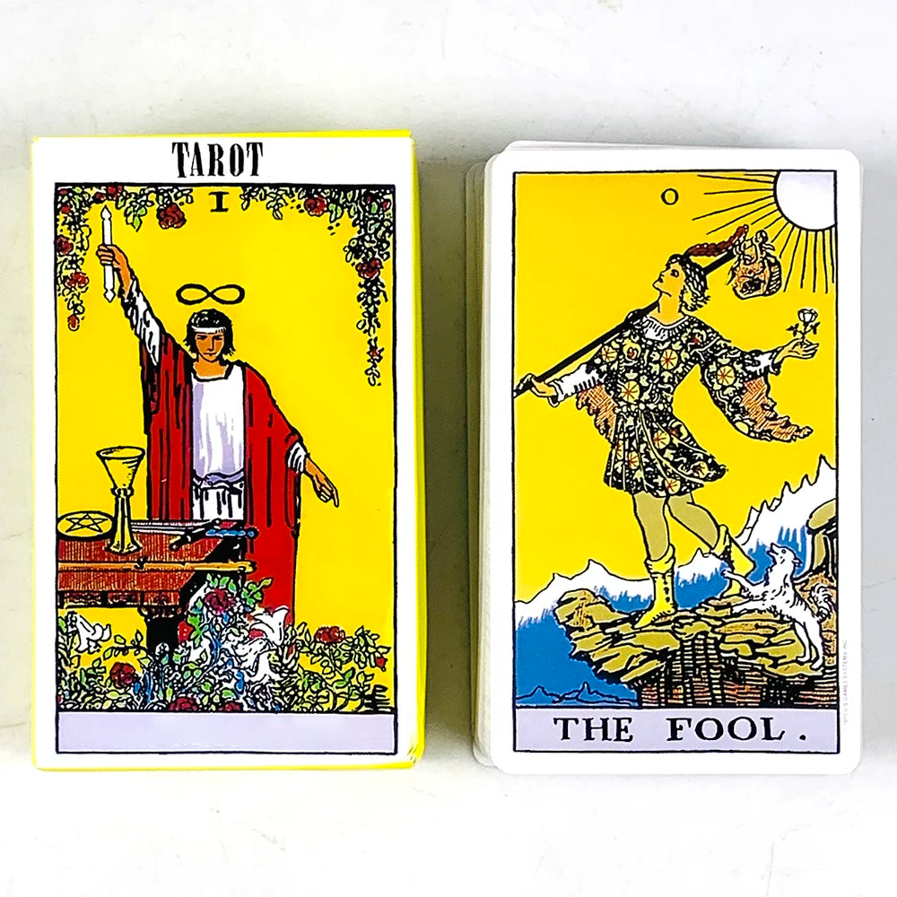 Tarot Cards A 78PCS Tarot Deck English Version Prediction Divination Board Game, Halloween and Christmas Gifts