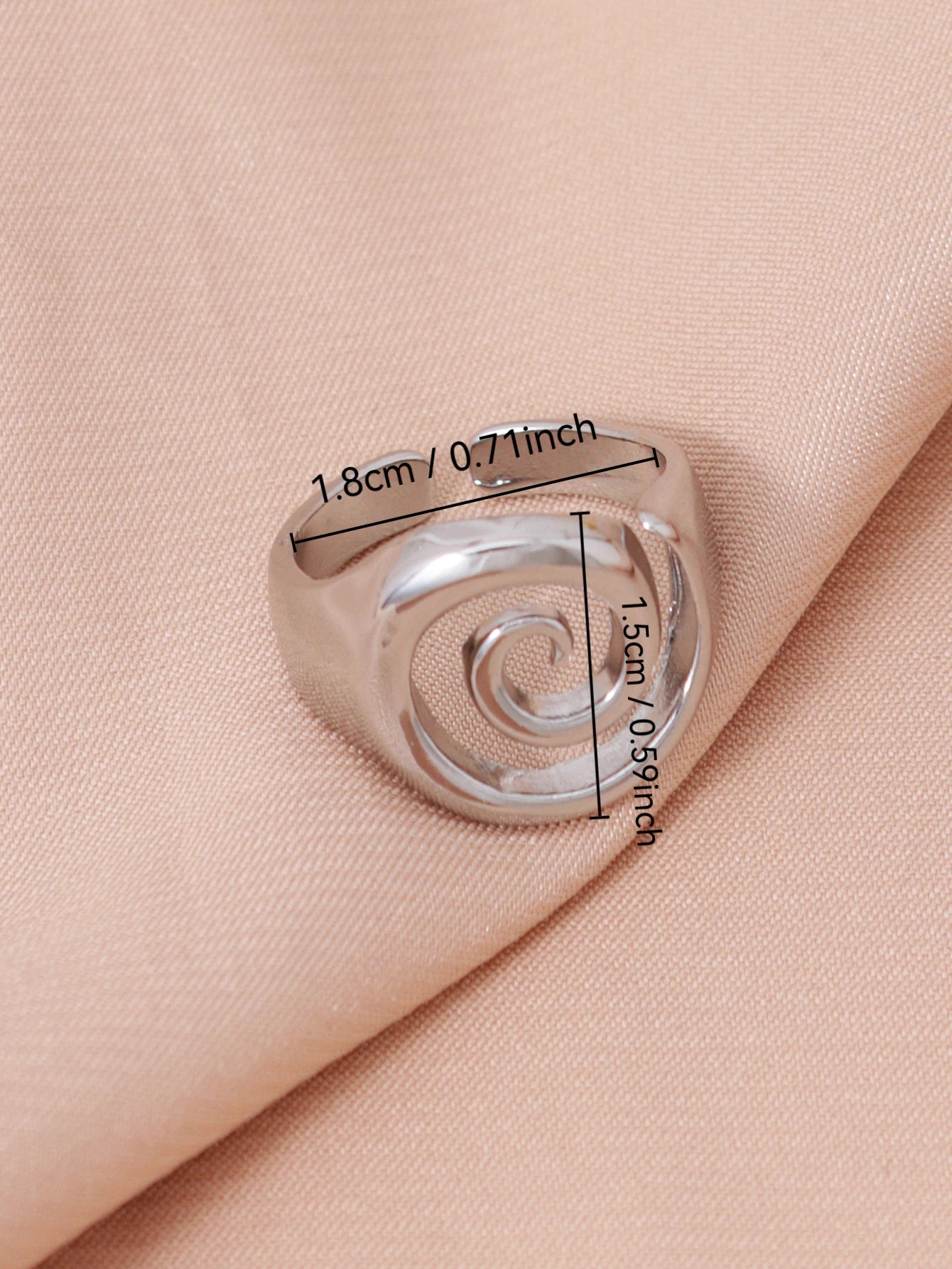 Vintage Punk Irregular Hollow Rotundity Metal Open Rings for Women Gothic Rings Y2K Jewelry