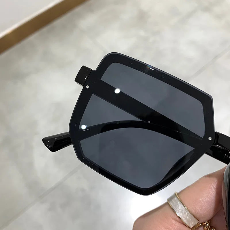 Big Frame Vintage Sunglasses Women Men Brand Square Sun Glasses Retro Eye Glasses Goggle for Male Female Polygon Sunglasses ﻿