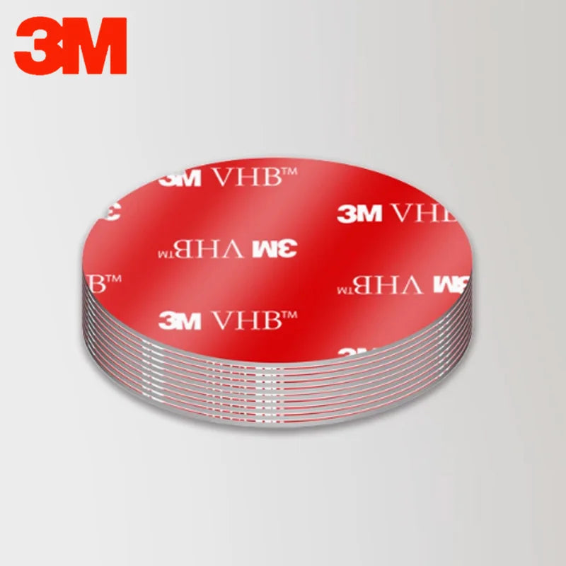 3M strong double sided tape adhesive car fixed high viscosity car special VHB sponge can be customized patch - Round-5pcs / 5