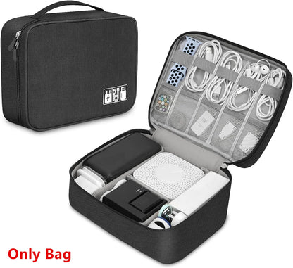 Cable Storage Bag Waterproof Digital Electronic Organizer Portable USB Data Line Charger Plug Storage Bag Travel Cable Organi