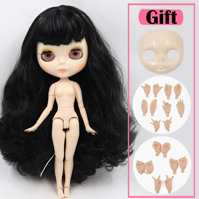 ICY DBS Blyth Doll White Skin Joint Body 1/6 BJD Special Price OB24 Toy Gift - doll hand ab face D