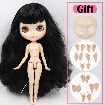 ICY DBS Blyth Doll White Skin Joint Body 1/6 BJD Special Price OB24 Toy Gift - doll hand ab face D
