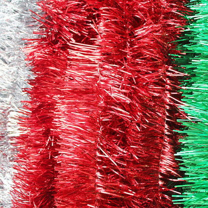 2m Christmas Garland, Gold, Silver, Red, Blue, Green,Santa Garland,Christmas Ornaments - Style 1