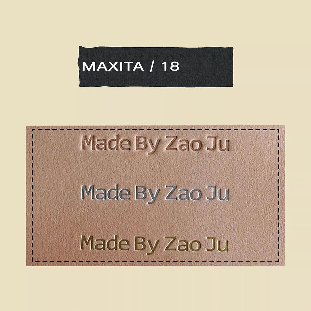 MAXITA Movable Type Hot Foil Stamping Kit | English Brass Type Set for Leather Craft, Packaging, and DIY Embossing 306Pcs - F