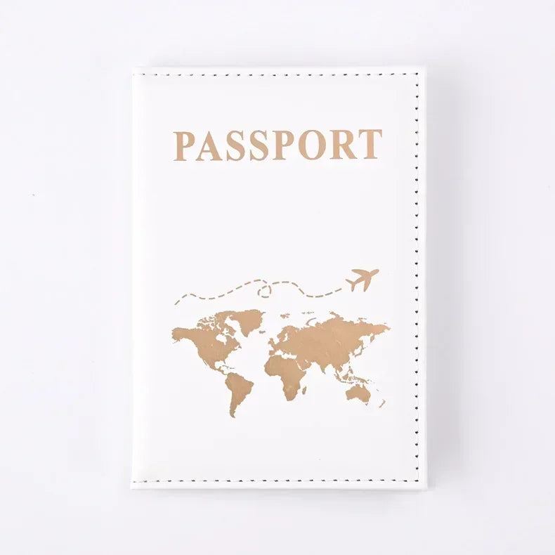 Women Men RFID Vintage Business Passport Covers Holder Multi-Function ID Bank Card PU Leather Wallet Case Travel Accessories 