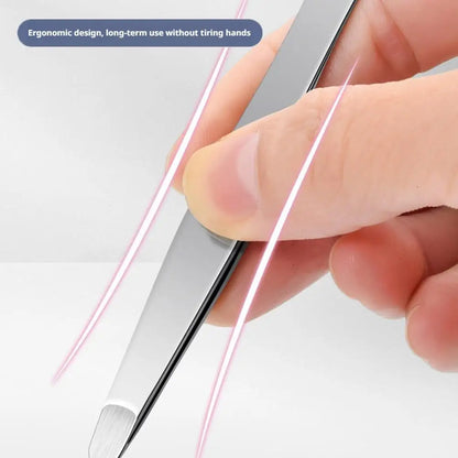 Stainless Steel Brow & Facial Hair Remover Eyebrow Tweezers Non-slip Makeup Remover Tweezer Tools Hair Removal Makeup Tools