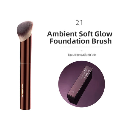 Hourglass Makeup Brushes Powder Foundation Concealer Blusher Bronzer Eye Shadow Eyebrow Eyeliner Sculpting Brush - 21