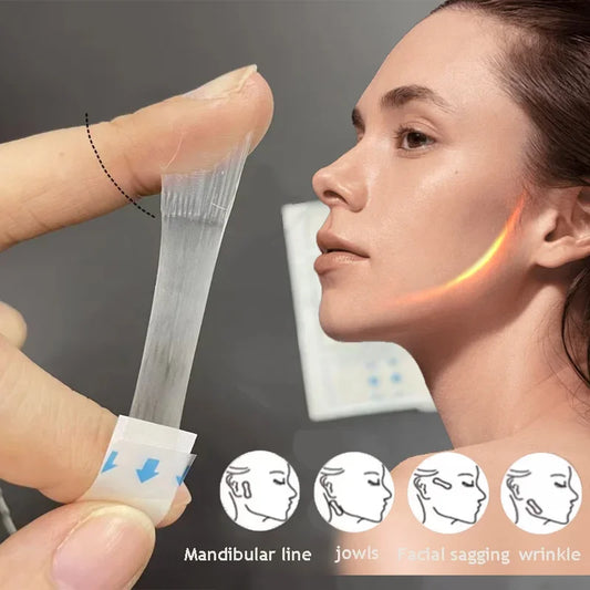 30/20/10Sheets V Lift Face Sticker Invisible Makeup Adhesive Lift Face Tape Slim Patch Breathable Sticker Lifting Tighten Chi
