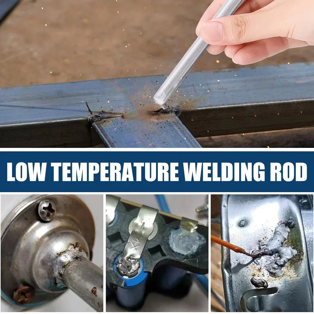 Low Temperature Easy Melt Aluminum Universal Welding Rod Cored Wire Rod Solder No Need Solder Powder Weld Bar for Propane Tor
