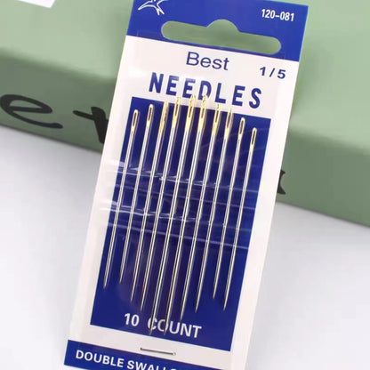 Sashiko needles,embroidery needles,gold tail Japanese hand sewing tools,handmade household needles,sewing needle - as show