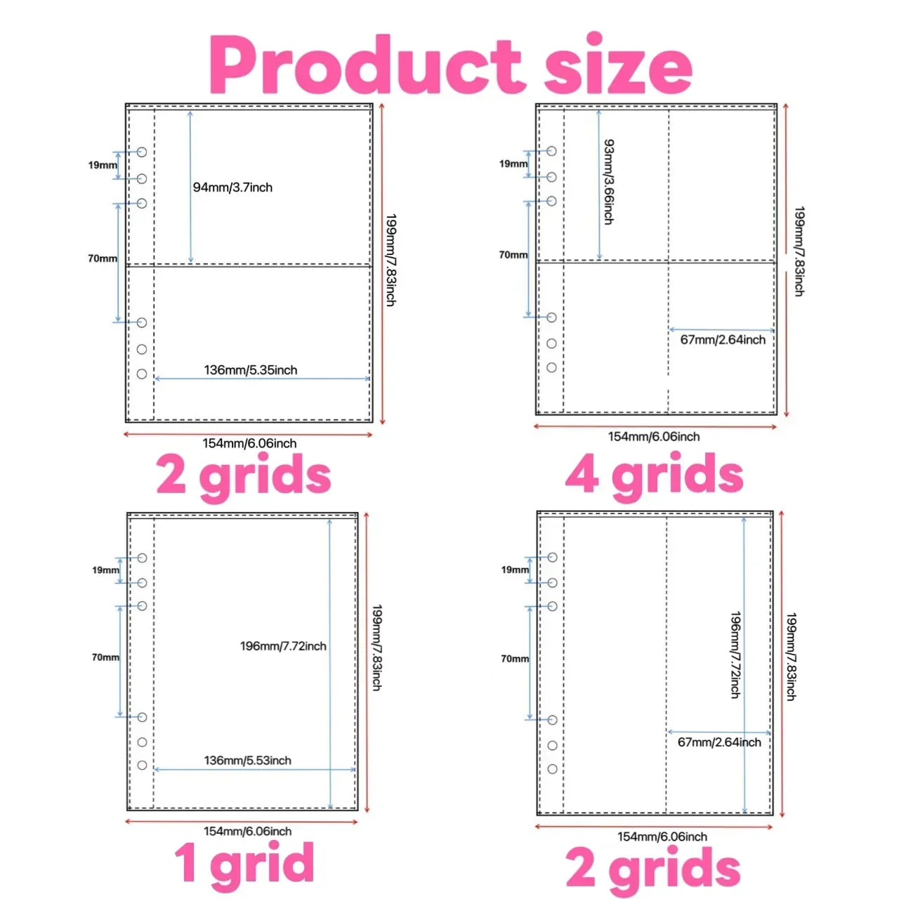 10pcs Photo Album Inner Pages A5 Kpop Binder Photocard Holder Photocard Binder Inlay Idol Card Collect Book Inner Page 포토카드 바