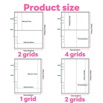 10pcs Photo Album Inner Pages A5 Kpop Binder Photocard Holder Photocard Binder Inlay Idol Card Collect Book Inner Page 포토카드 바