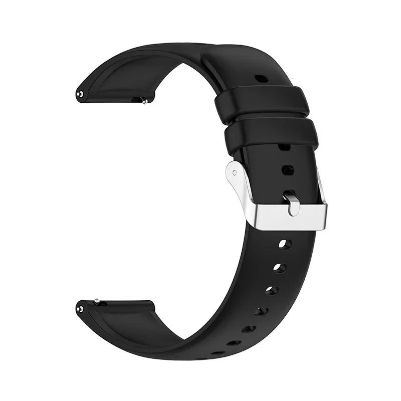 Universal Watch Straps 22mm 20mm Quick Release Silicone Band Soft Rubber Wristband for Huawei Samsung Xiaomi Amazfit Smartwat