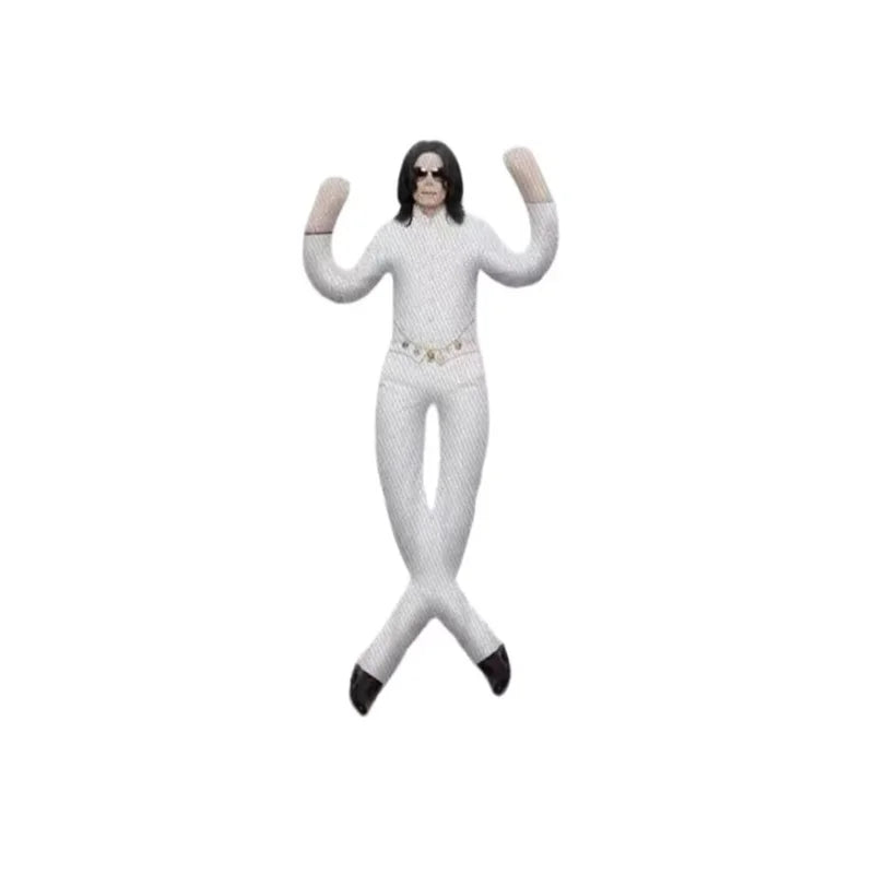 New Style Michael Jackson Cosplay Prop Doll Plush Stuffed Figure Dolls Room Decoration Abstract Joint Mobility Props Gift