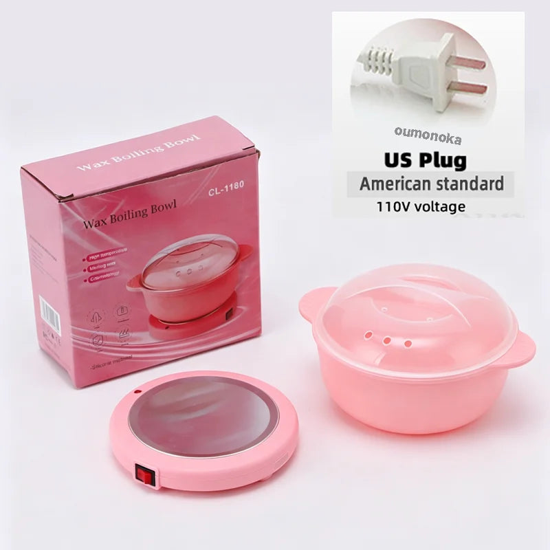 Wax Heating Machine Kit for Hair Removal Depilatory Pot Shaving Wax Melting Device Paraffin Hand Therapy for Salon And Home U
