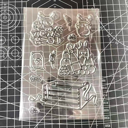 2026 New A6 Clear Stamps Identity Card Design DIY Scrapbook Journal Album Card Making Supplies - only stamp 23