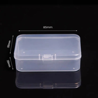 Mini Plastic Box Rectangular Box Translucent Box Packing Box Storage Box Dustproof Solid Strong Jewelry Storage Case Containe