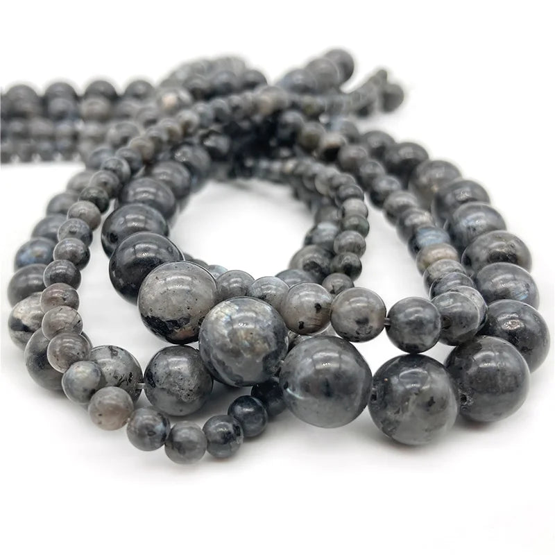 4 6 8 10mm Natural Stone Beads Amethyst Amazonite Agates Jades Loose Round Beads for Jewelry Making Bracelet Necklace DIY