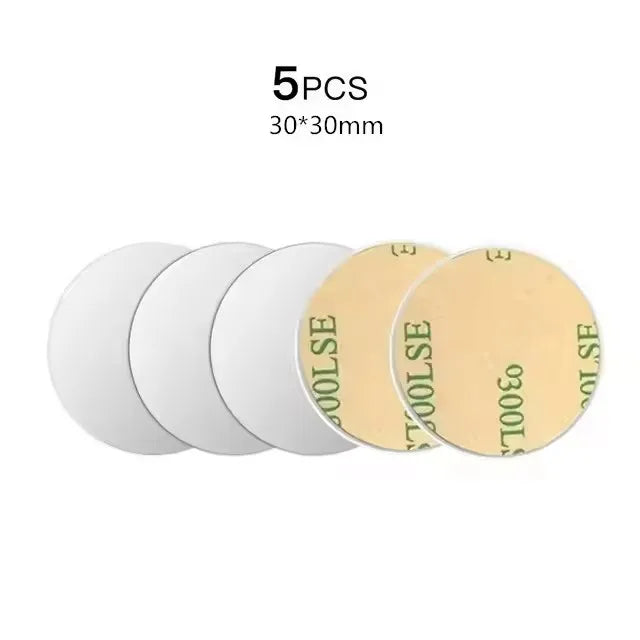 5/10PCS Magnetic Metal Plate Disk Car Phone Holder Stickers Magnetic Patch Sticker for Tablet Mobile Phone Car Stand Mount - 