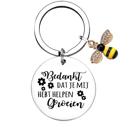 Dutch liefste juf Teacher Gifts for Women Teacher Keychain Teacher Appreciation Gifts thank You Gifts for Teachers