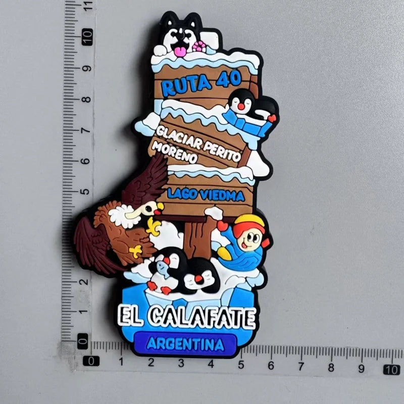 Argentine Travel Souvenirs PVC Fridge Magnets Tourist Souvenir Fridge Decorations Gifts - Argentina H