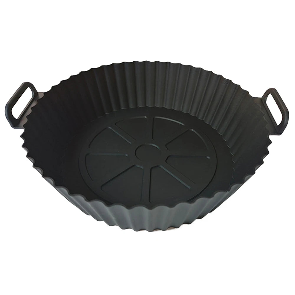 Silicone Air Fryer Liners Pot,Airfryer Basket Cooking Gadgets ,Reusable Baking Tray Non-stick Pizza Pan Oven Kitchen Accessor