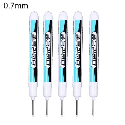 0.7/1.0/2.5MM White Permanent Marker Pens Markers Paint Pen For Wood Plastic Leather Glass Stone Metal Art Painting Supplies