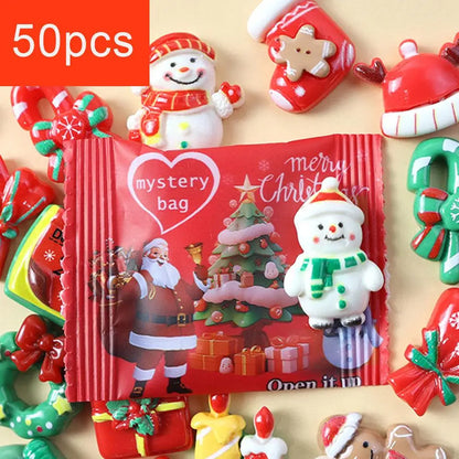 50pcs Surprise Blind Bags Glow In The Dark Mini Resin Animals Dollhouse Miniature Figures Ornament Fairy Garden Accessories