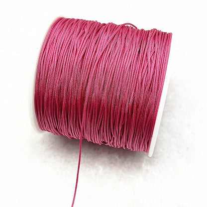 NEW 0.4/0.8/1.0/1.5mm Nylon Cord Thread Chinese Knot Macrame Cord Bracelet Braided String DIY Tassels Beading Shamballa Threa