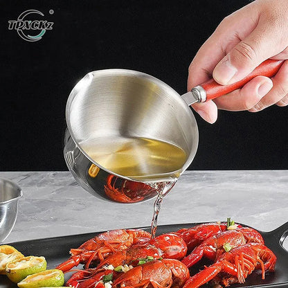 150/300ml Long Handle Wax Melting Pot Stainless Steel Diy Scented Candle Soap Chocolate Butter Handmade Soap Jug Heated Coffe