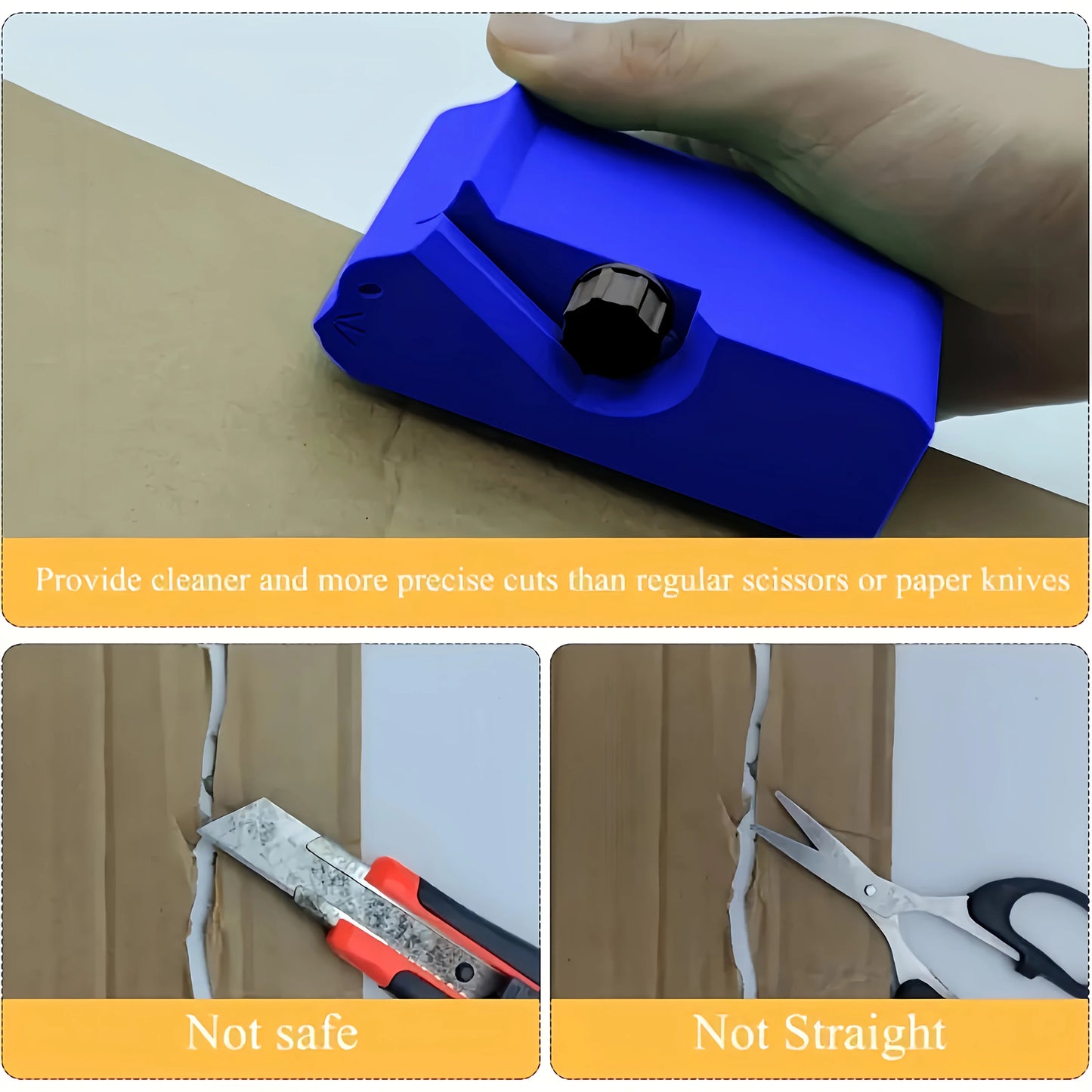 New Multi-Functional DIY Cardboard Cutting Tool, Manual Paper Cutter With Sharp Edge for Crafting Cat Scratchers And Pet Boxe