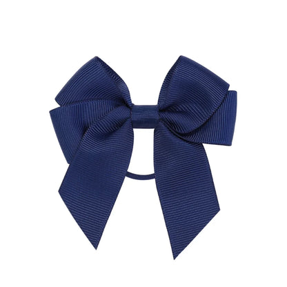 3.15inches Solid Color Hair Ribbon Hair Band for Girls Toddler Cheer Up Bows Head Rope Kids Headwear Ponytail Hair Accessorie