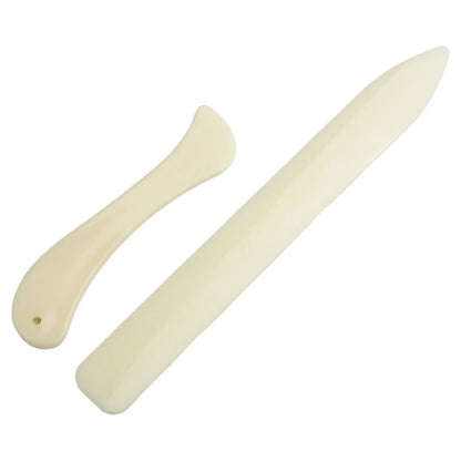 2PCS Leather Working Tool Bone Folder For Leather Craft Scoring Folding Creasing Edges Paper Plastic Handmade Sewing Tools Pa