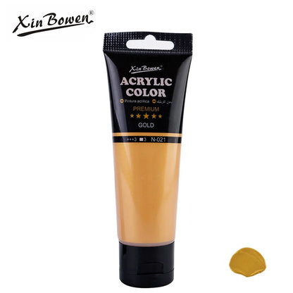 75ml Acrylic Paint for Wall Art Student DIY Graffiti Shoes Waterproof Sun Resistant Textile Painting Materials