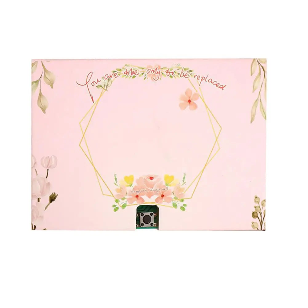 Voice Recordable Greeting Card 60 Seconds Recording Time Message Recorder Cassette Recording Voice Tape Greeting Card - B