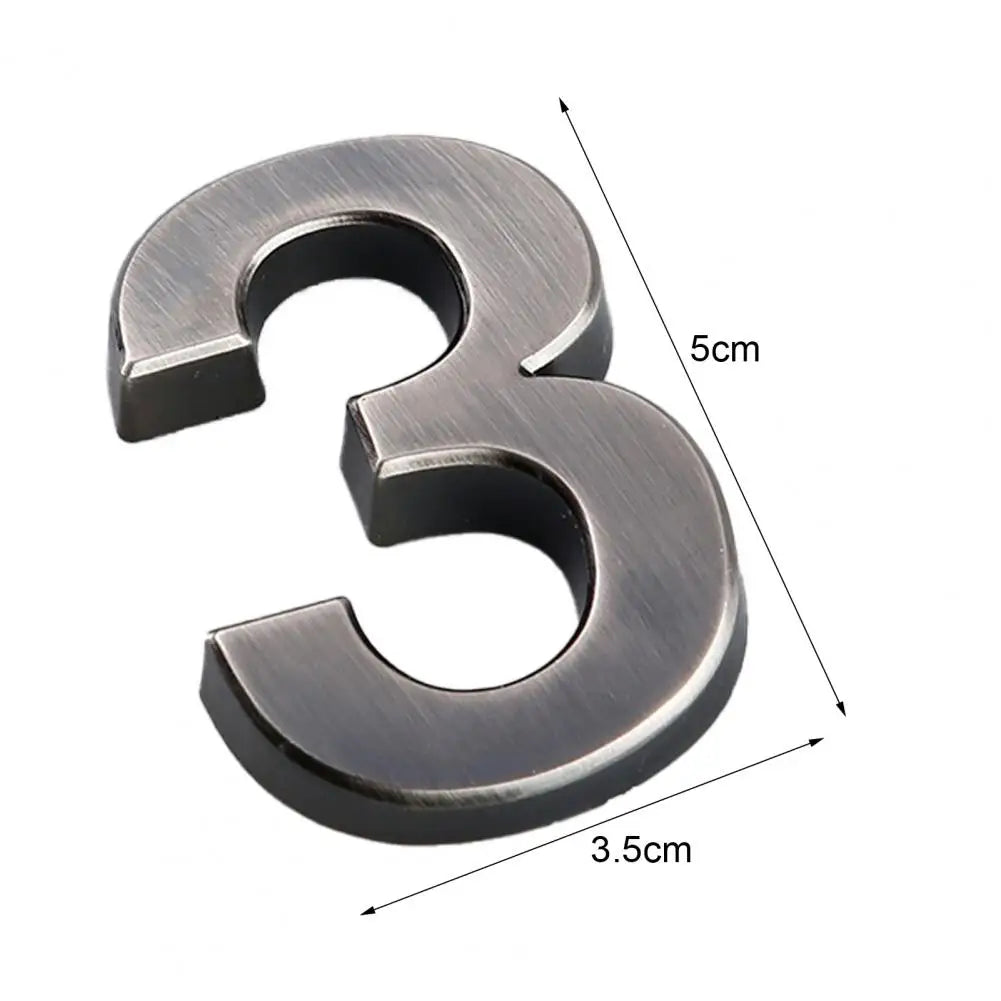 Address Number Good 0-9 3D Numbers Door Plaques 10 Styles Mailbox Number 0-9 Apartment Address Numbers Decor for Yard