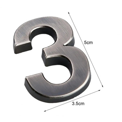 Address Number Good 0-9 3D Numbers Door Plaques 10 Styles Mailbox Number 0-9 Apartment Address Numbers Decor for Yard