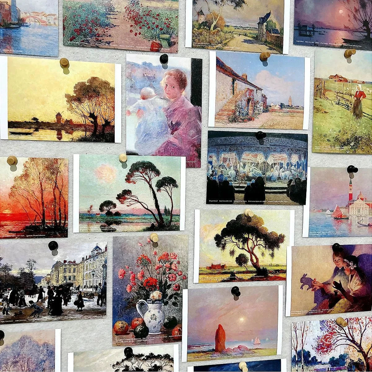 30 Sheets/Set Famous Artists Series Poster Postcards Art Greeting Card Oil Painting Wish Card For DIY Gift Decoration Message