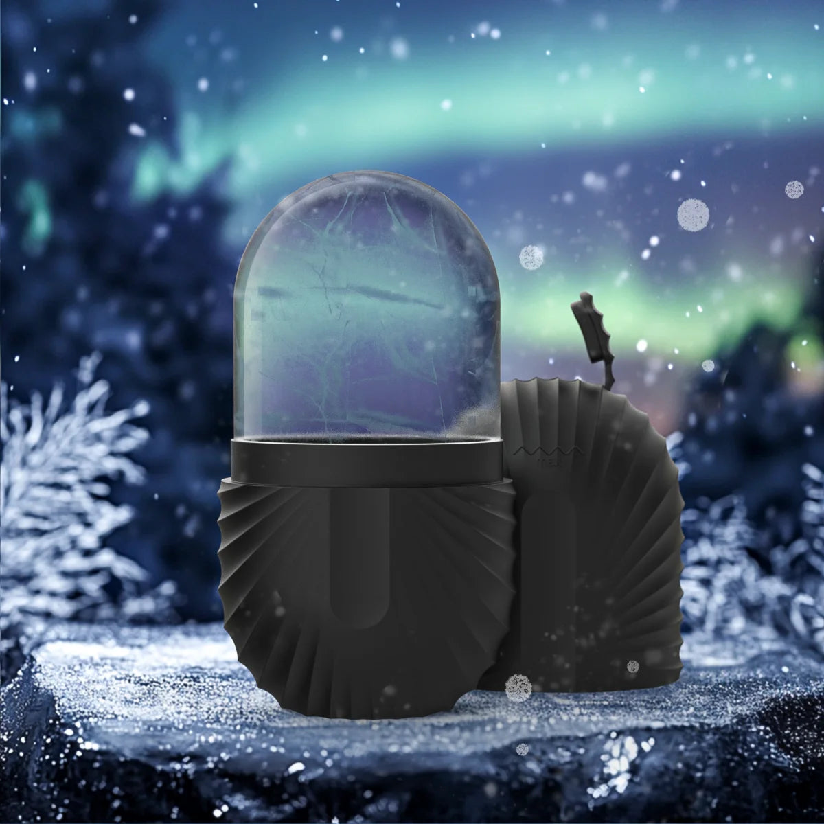 1pc silicone face ice cube mold for Beauty and Skin Care silicon face ice roller - black