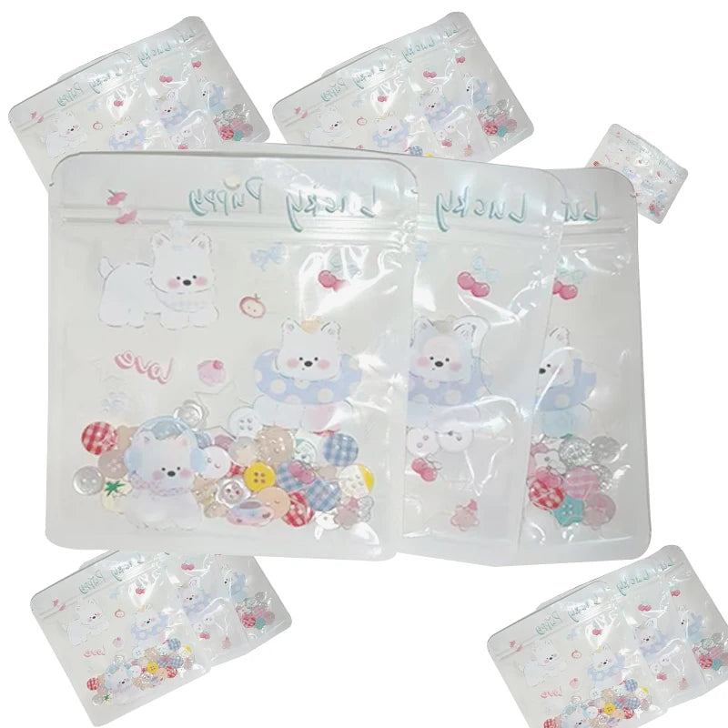 40PCS Cream Color Button Blind Box Mixed Style-Ins Wind Decor for Hand AccountDIY Doll Clothes Accessories Beaded Jewelry Mak