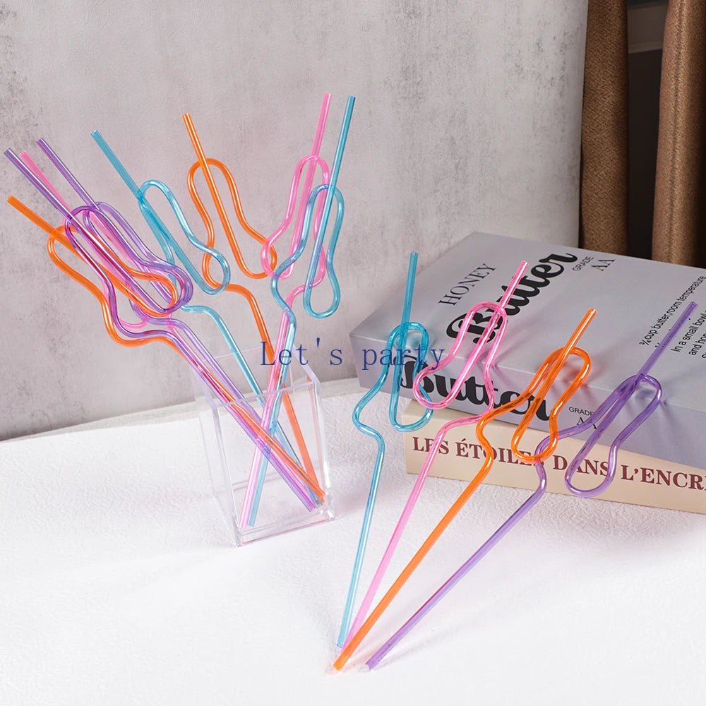 10Pcs Funny Penis Drinking Straws Bachelorette Hen Party Bridal Shower Favors Bride To Be Bar Straw Birthday Wedding Party De