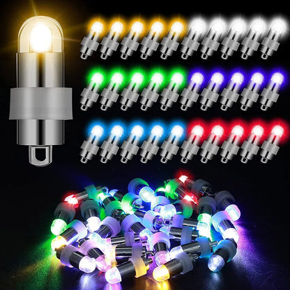 10/20/50pcs Waterproof LED Party Lights Seasonal Lighting for Balloons Paper Lanterns Balloon Wedding Halloween Christmas Par
