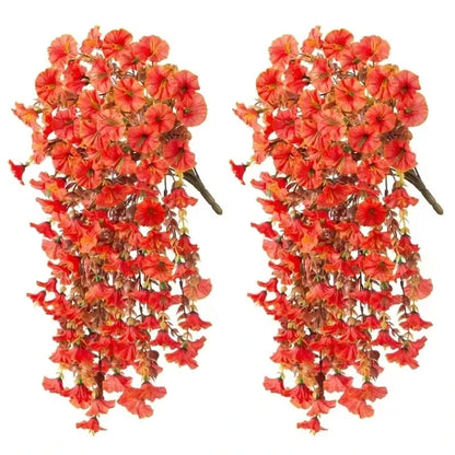 Artificial Flowers Vine Morning Glory Wedding Wreath Home Room Valentine's Decor Outdoor Yard Pretty Hanging Arch DIY Gift Pr