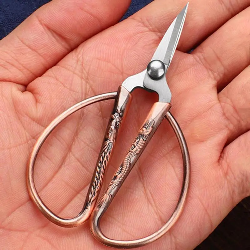 Mini Stainless Steel Scissors Vintage Tailor Scissors Durable Embroidery Scissors Fabric Thread Cutter Craft Tool For Sewing