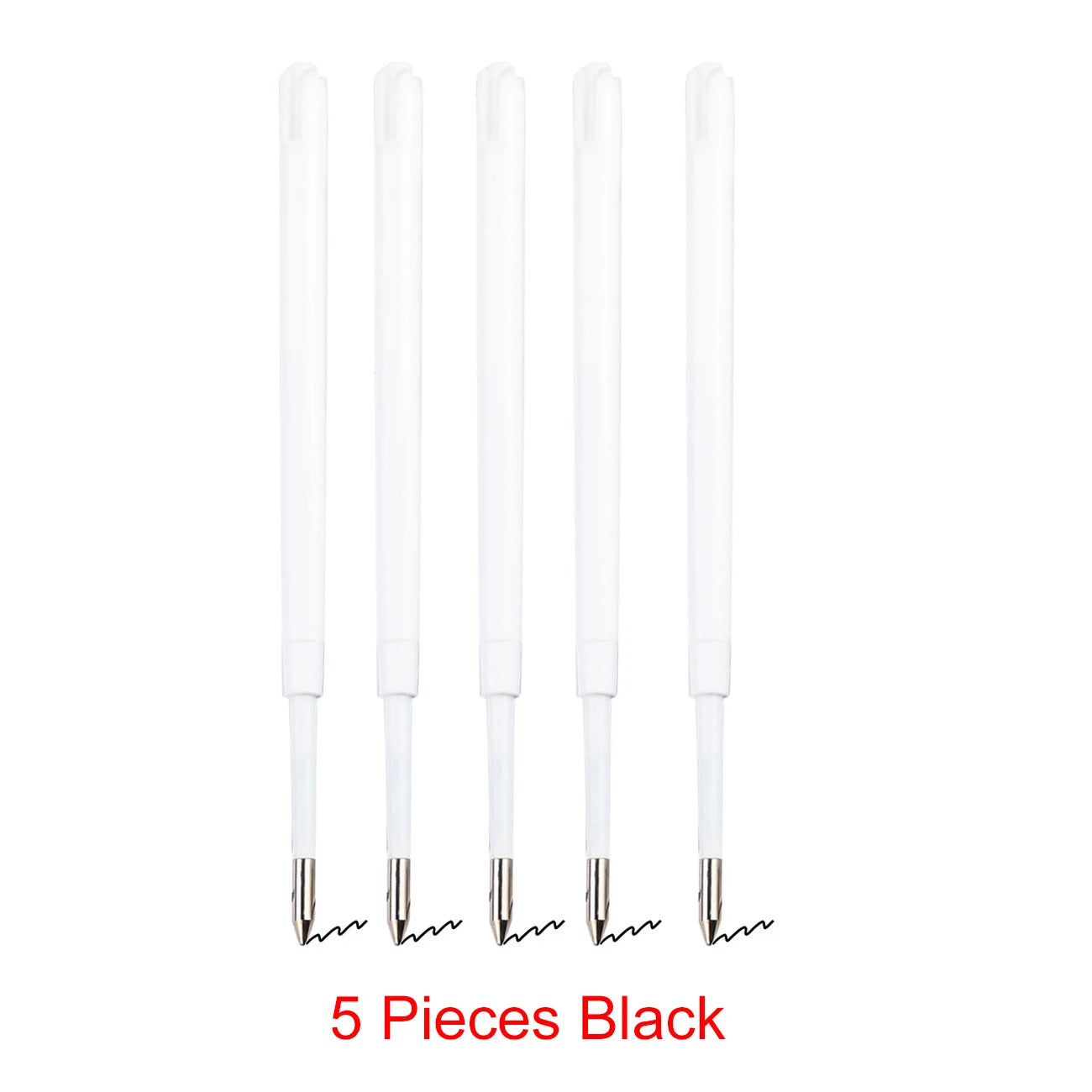 98mm1.0mm Ballpoint Pen Refills For Parker Pens Medium Point Blue Red Black Ink Rods For Writing Office Stationery - 5 Pieces