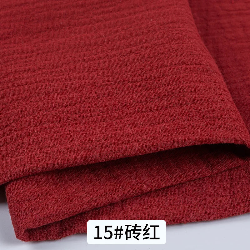 Double Gauze Cotton Fabric 100% Cotton for DIY Craft Sewing Material Dress Towel Bedding Sets Cheesecloth Table Runner Fabric