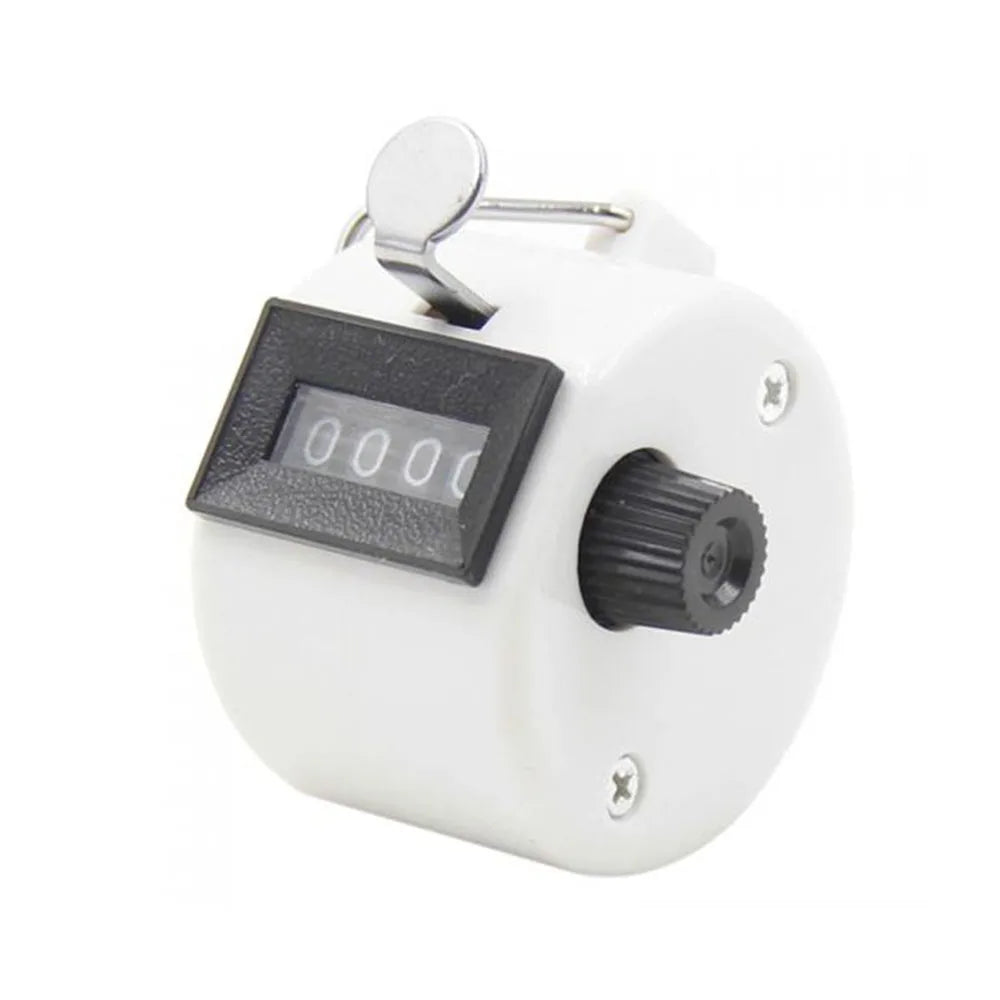 4 Digit Counters Hand Finger Display Manual Counting Tally Clicker Timer Soccer Golf Counter Plastic Shell