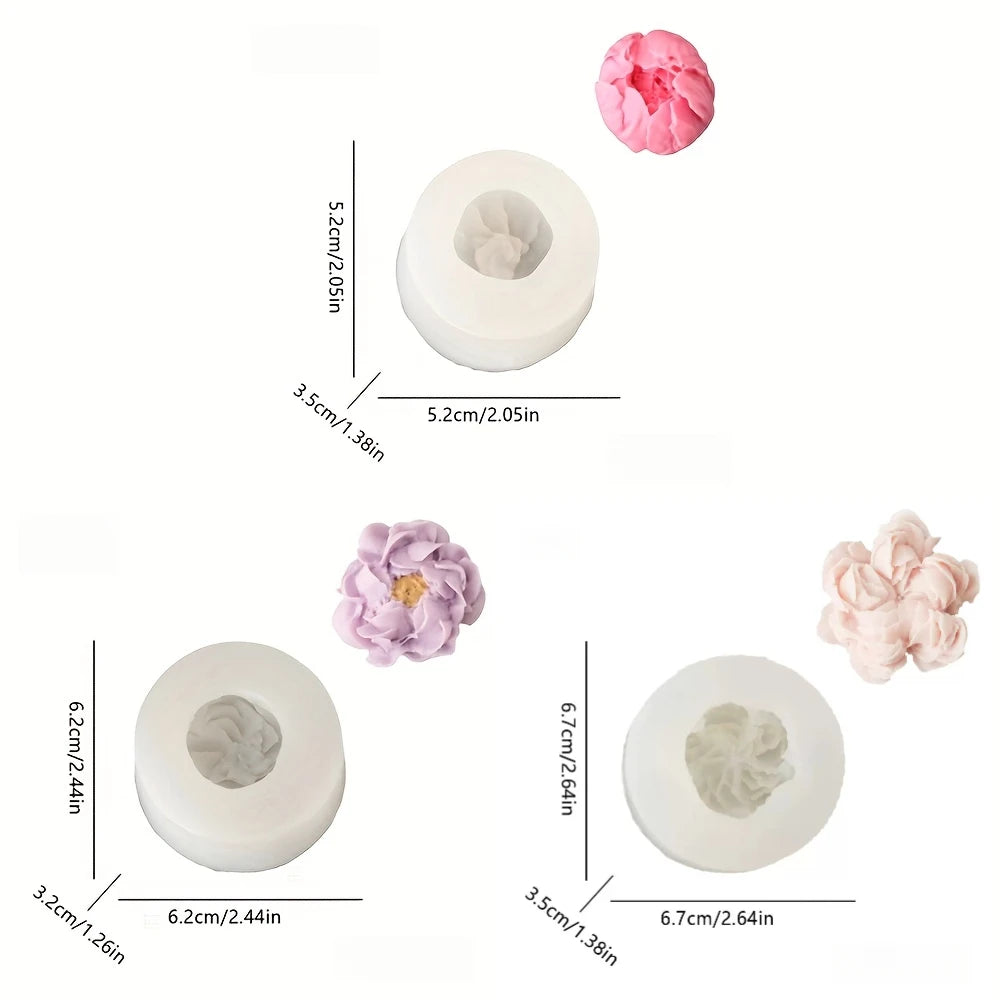 Lotus Flower Silicone Mold，For resin crafting - Suitable for candles、DIYCrafts、Valentine's Day、Mother's Day、Christmas Decorat