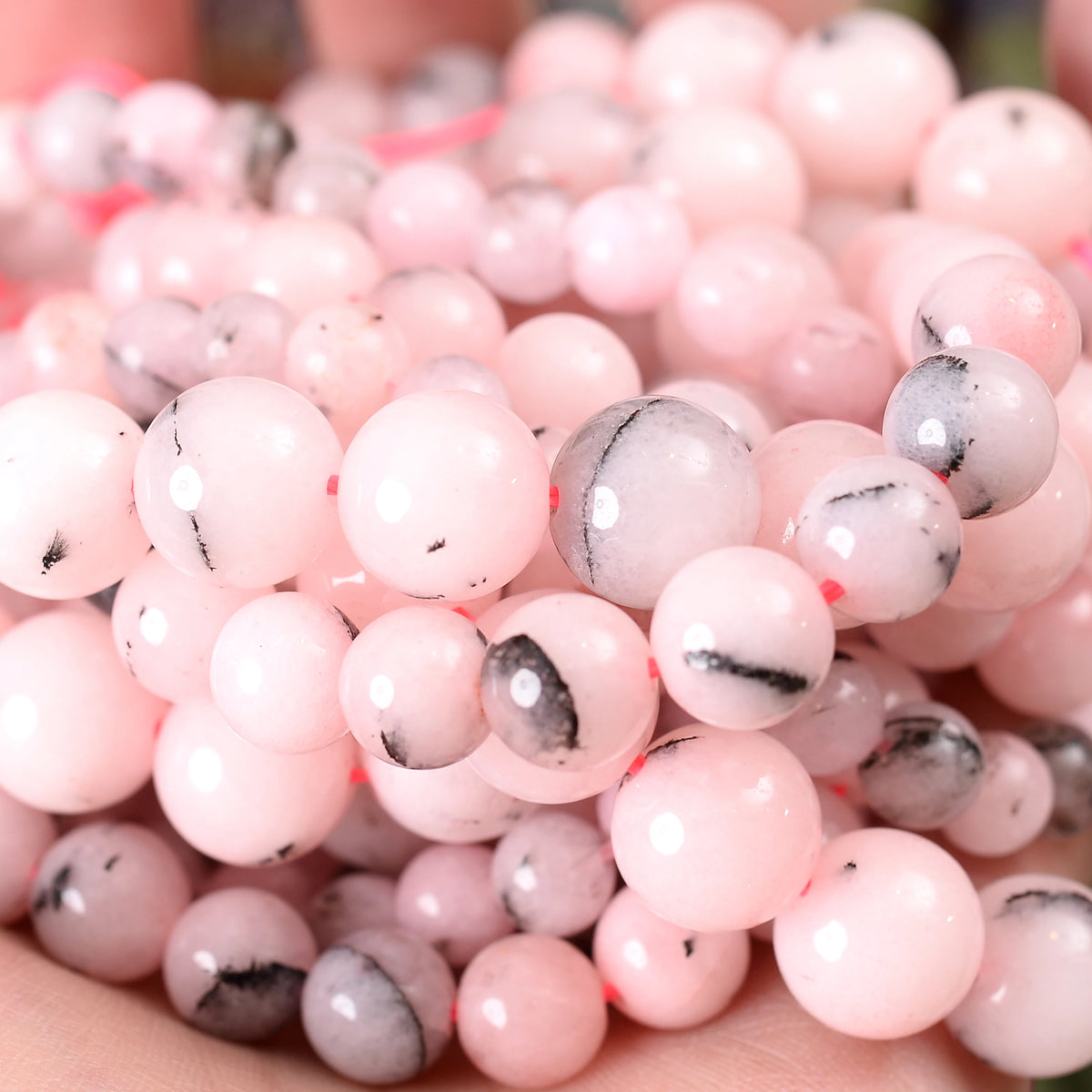 Natural Stone Beads Lava Jaspers Tiger Eye Quartz Agates Round Loose Beads for Jewelry Making DIY Bracelet Accessories 4-12MM